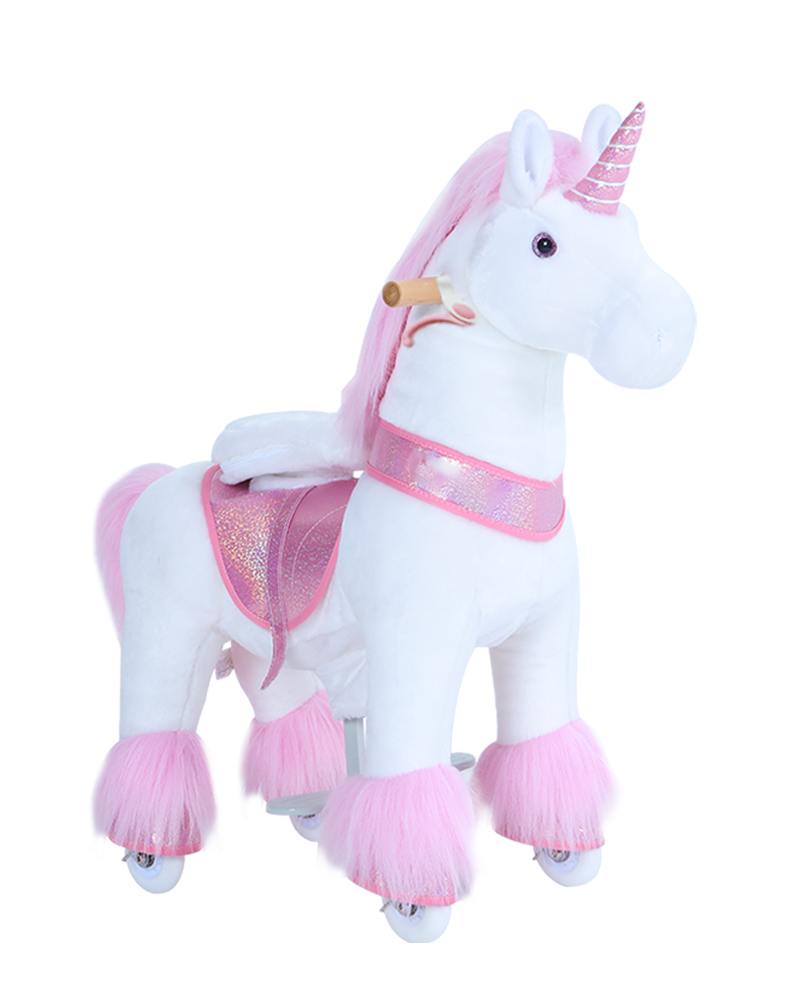 Small Vroom Rider X Ponycycle Ride-On Unicorn for 3-5 Years Old 